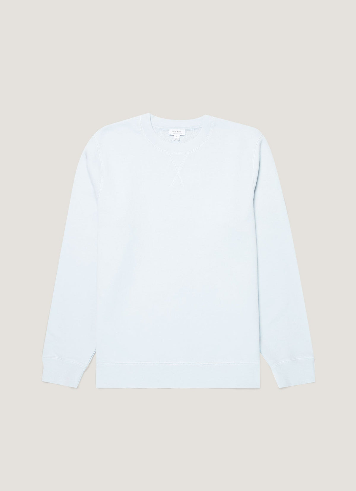 Sweat-shirt bouclette homme bleu pastel