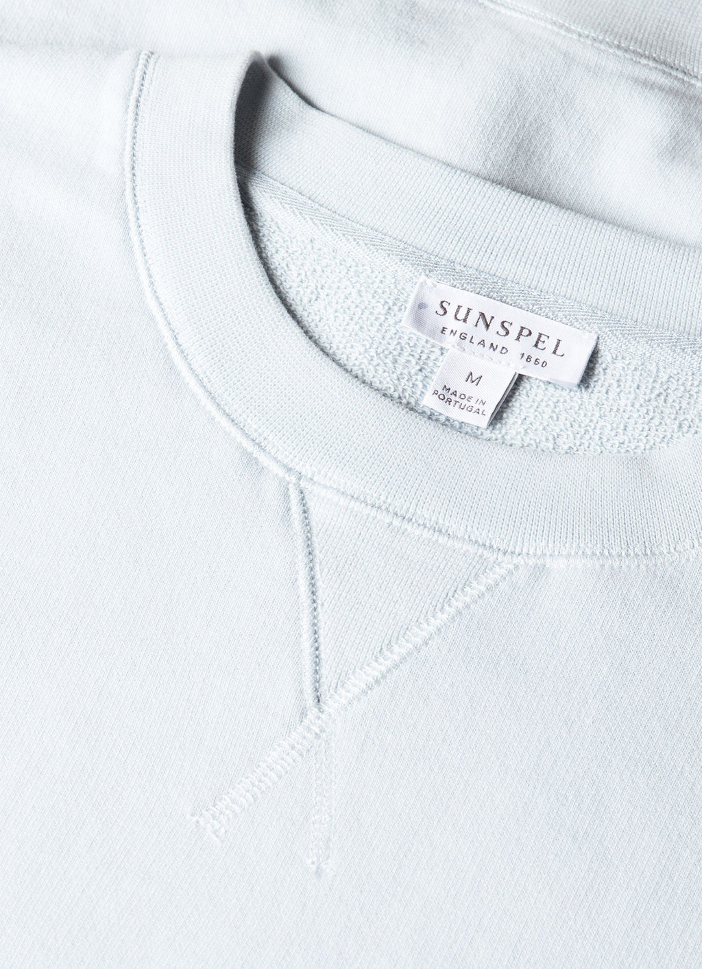 Sweat-shirt bouclette homme bleu pastel
