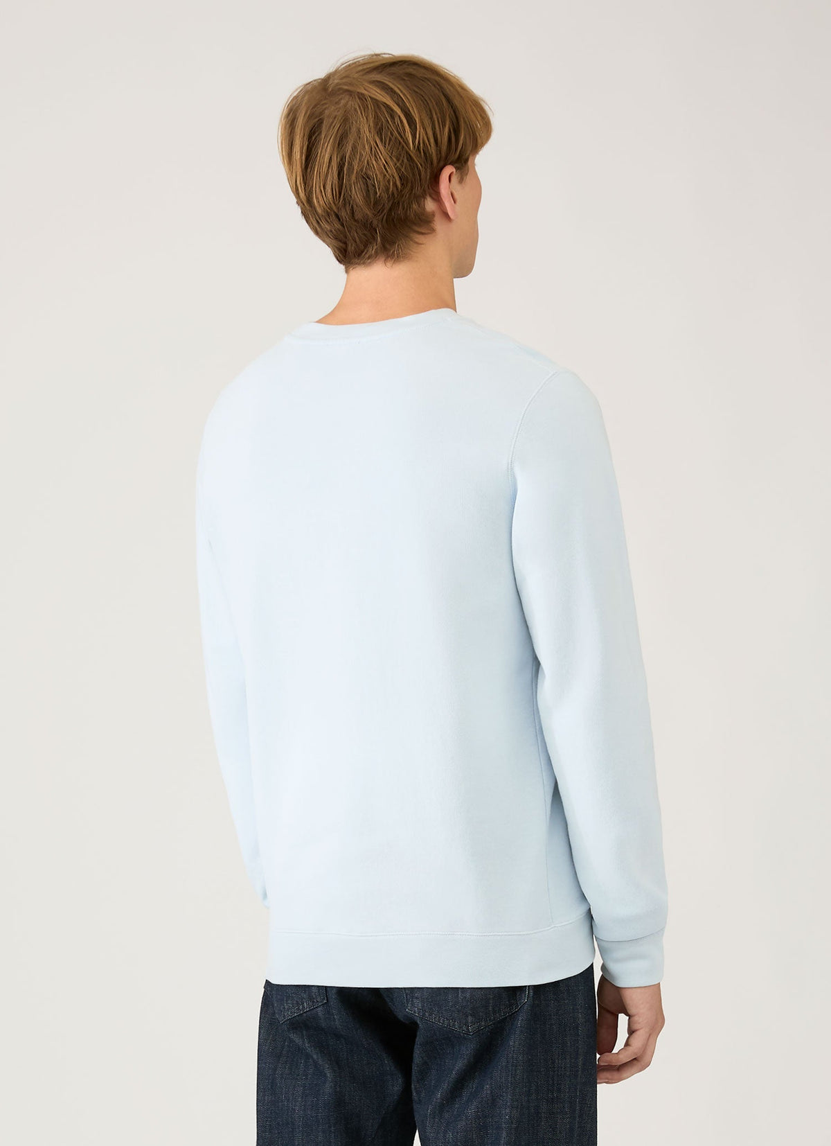 Sweat-shirt bouclette homme bleu pastel
