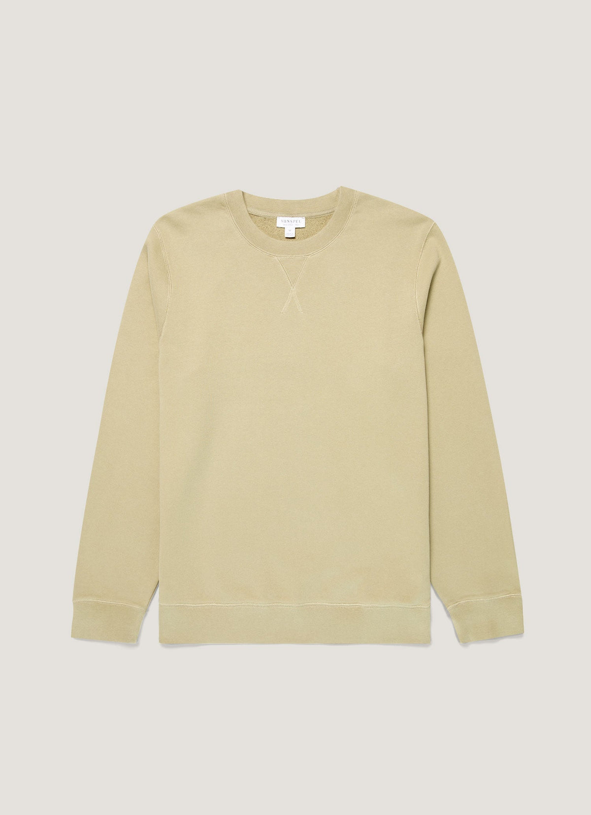 Sweat-shirt en molleton bouclé pour homme, couleur pistache