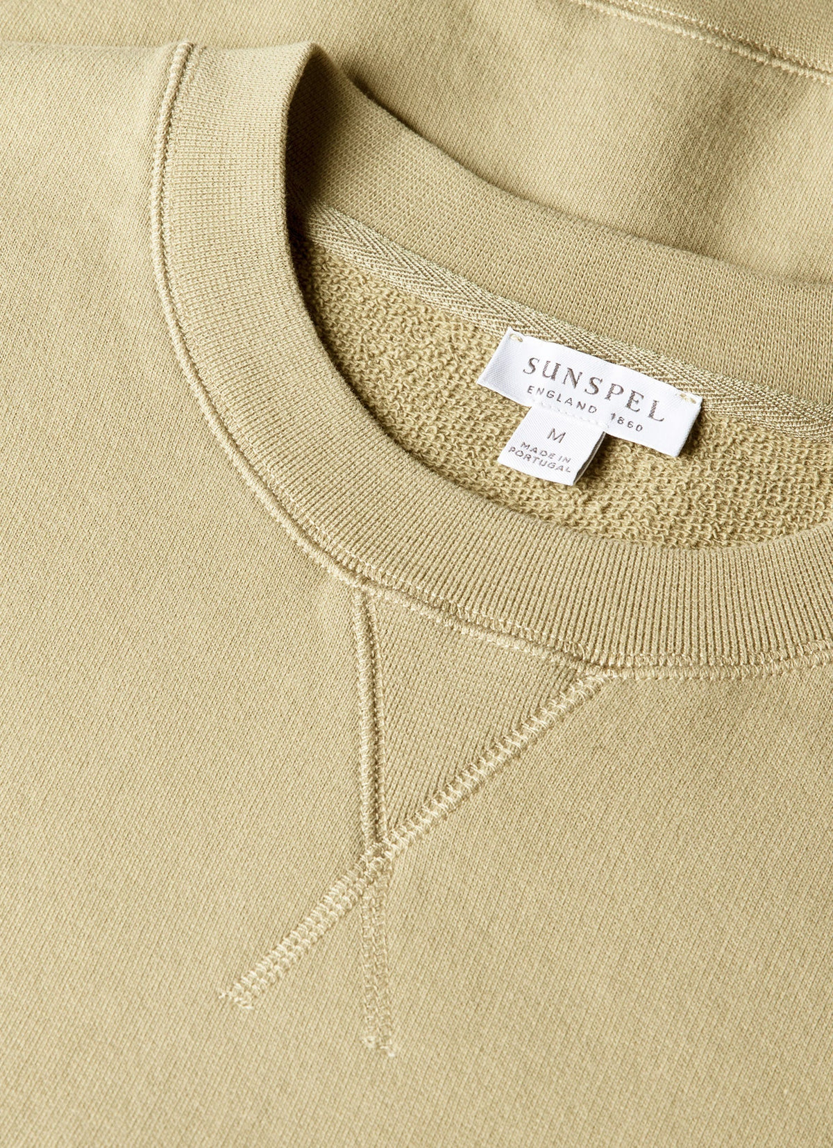 Sweat-shirt en molleton bouclé pour homme, couleur pistache