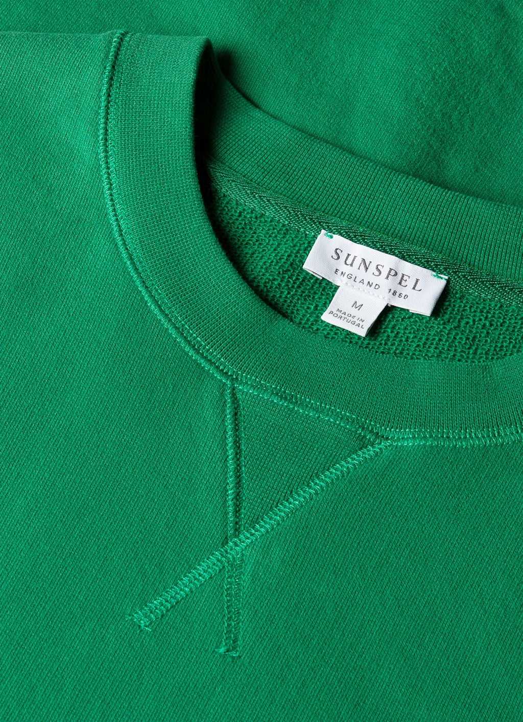 Sweat-shirt bouclette homme vert vif