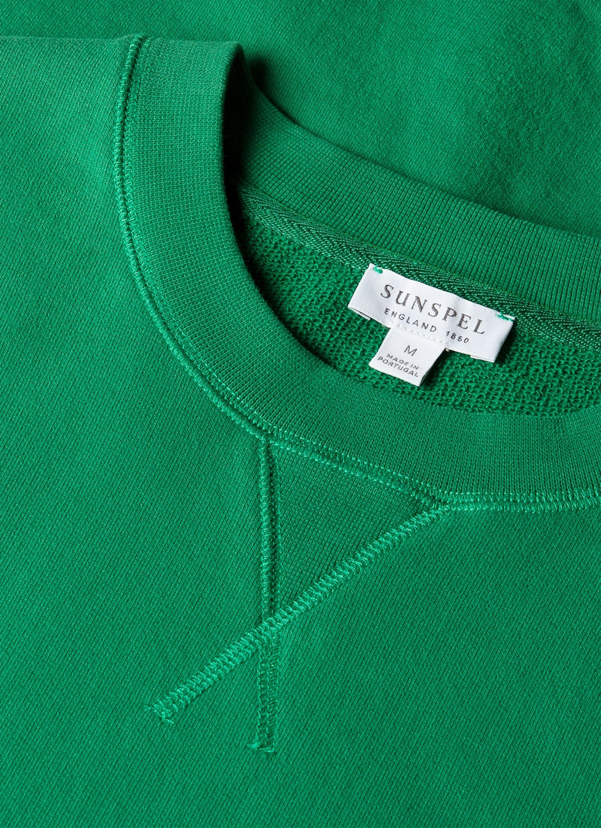 Sweat-shirt bouclette homme vert vif