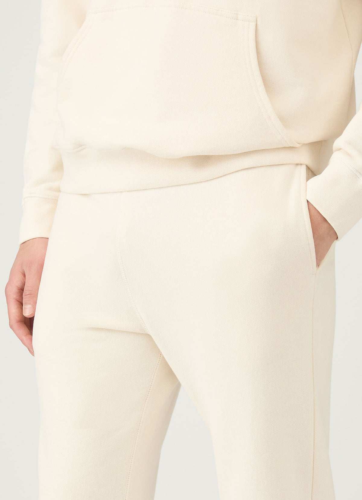 Pantalon de survêtement bouclette non teint pour homme en non teint