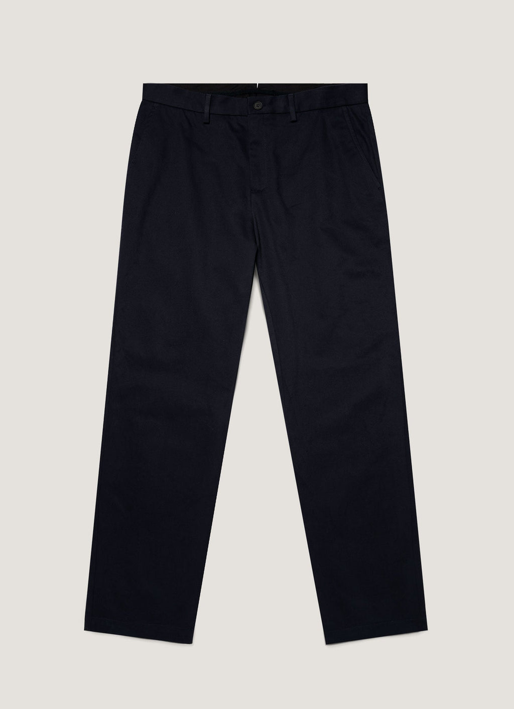 Pantalon en gabardine de coton marine pour homme
