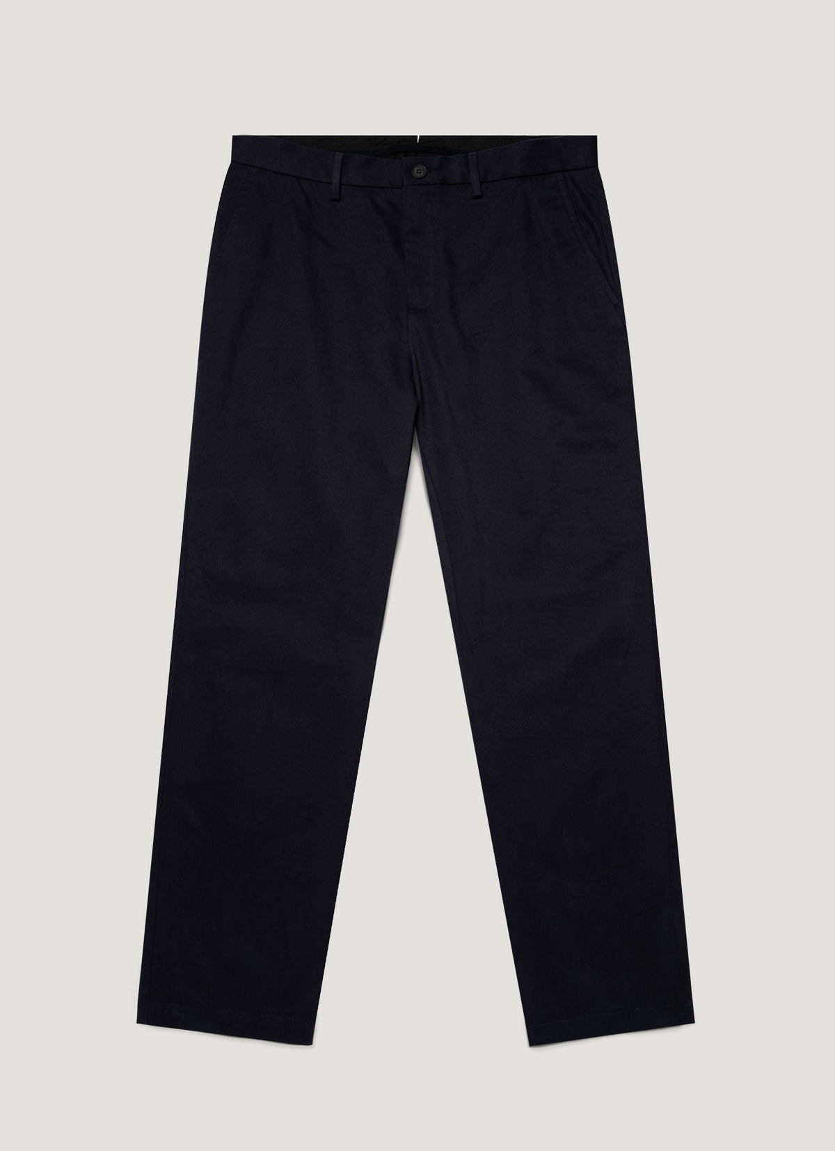 Pantalon en gabardine de coton marine pour homme