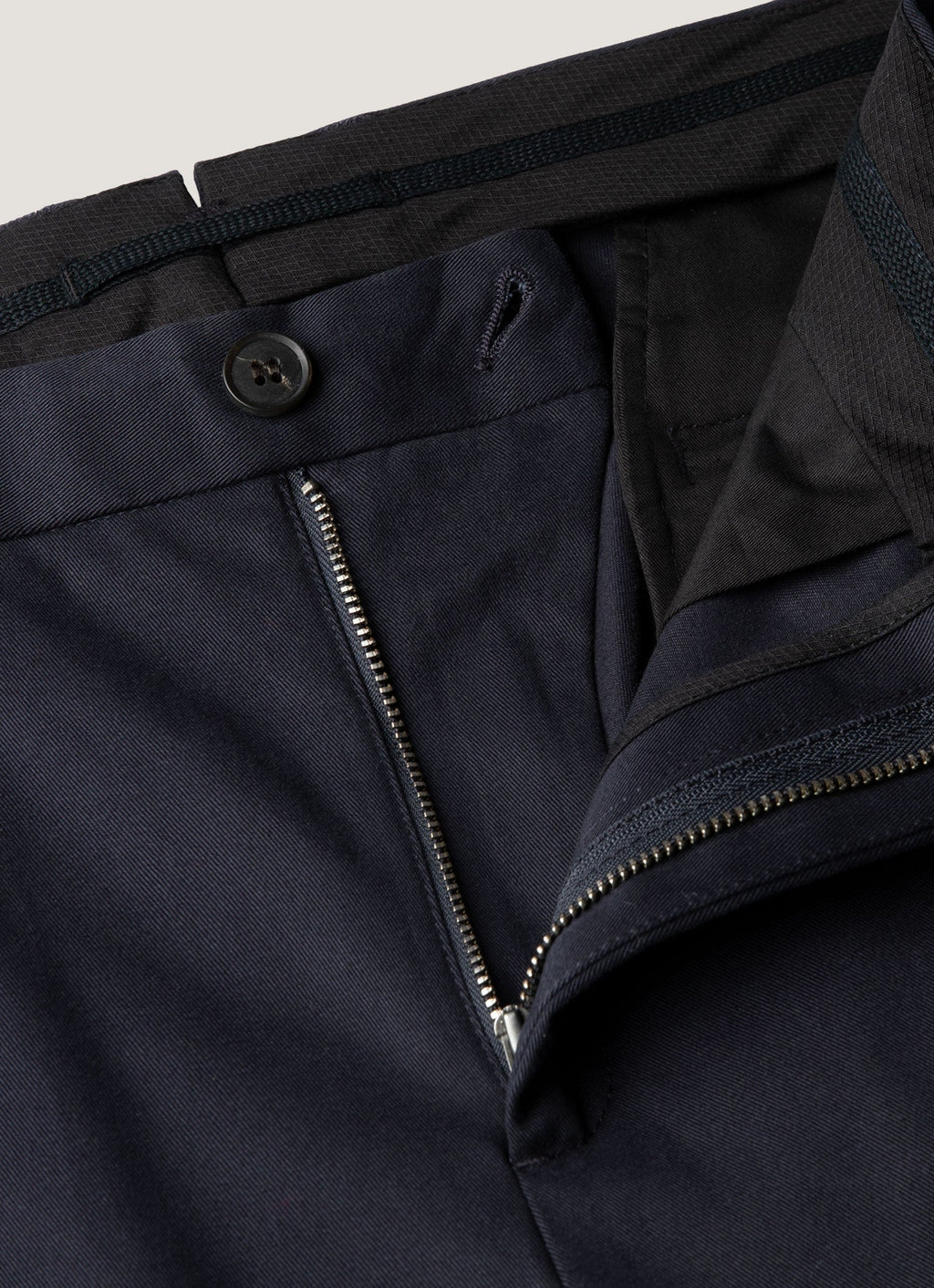 Pantalon en gabardine de coton marine pour homme