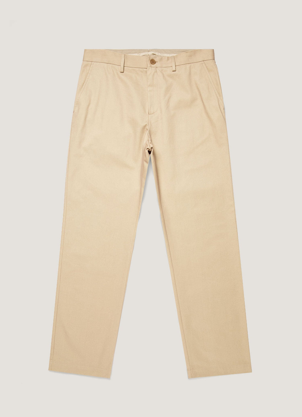 Pantalon en drill de coton pour homme, coloris pierre clair