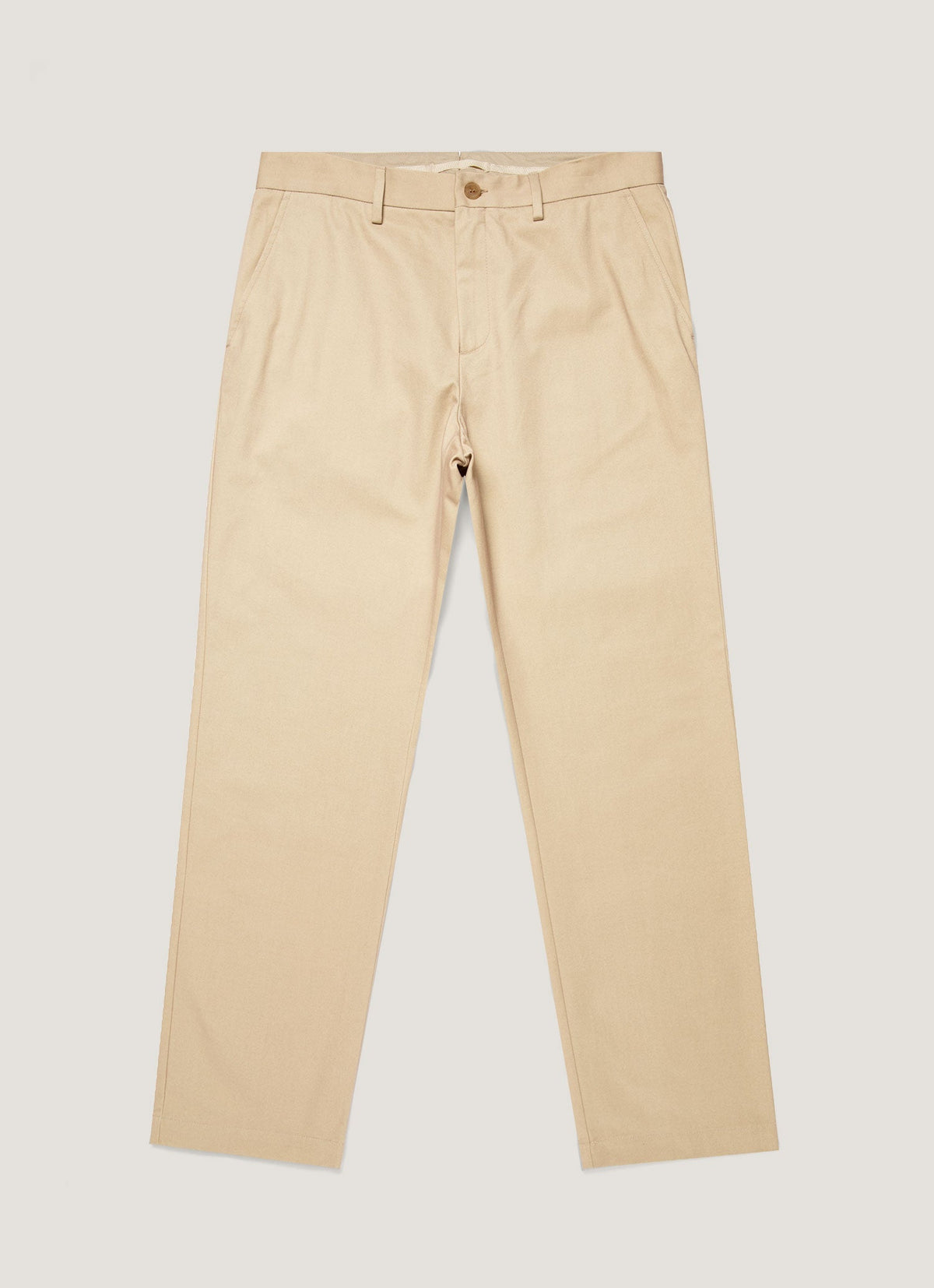 Pantalon en drill de coton pour homme, coloris pierre clair