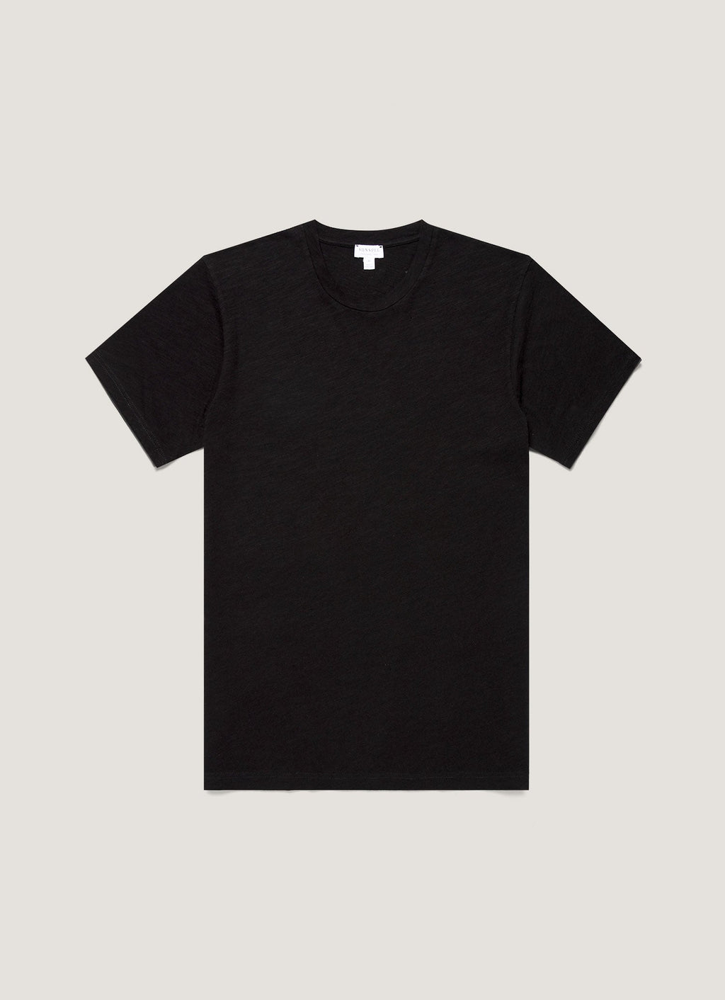T-shirt en lin et coton pour homme - Noir
