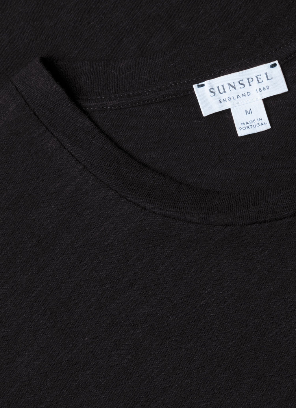 T-shirt en lin et coton pour homme - Noir