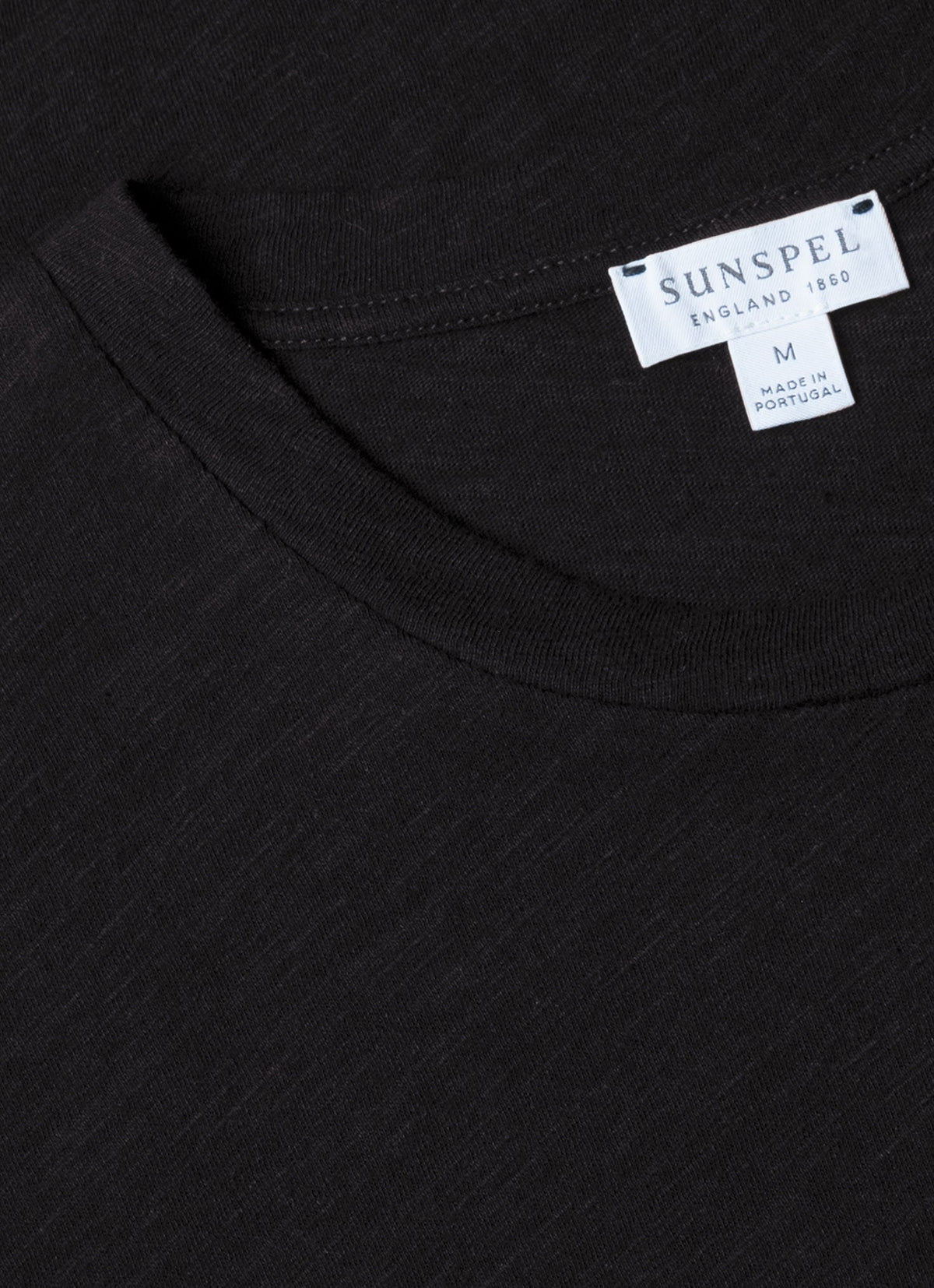 T-shirt en lin et coton pour homme - Noir