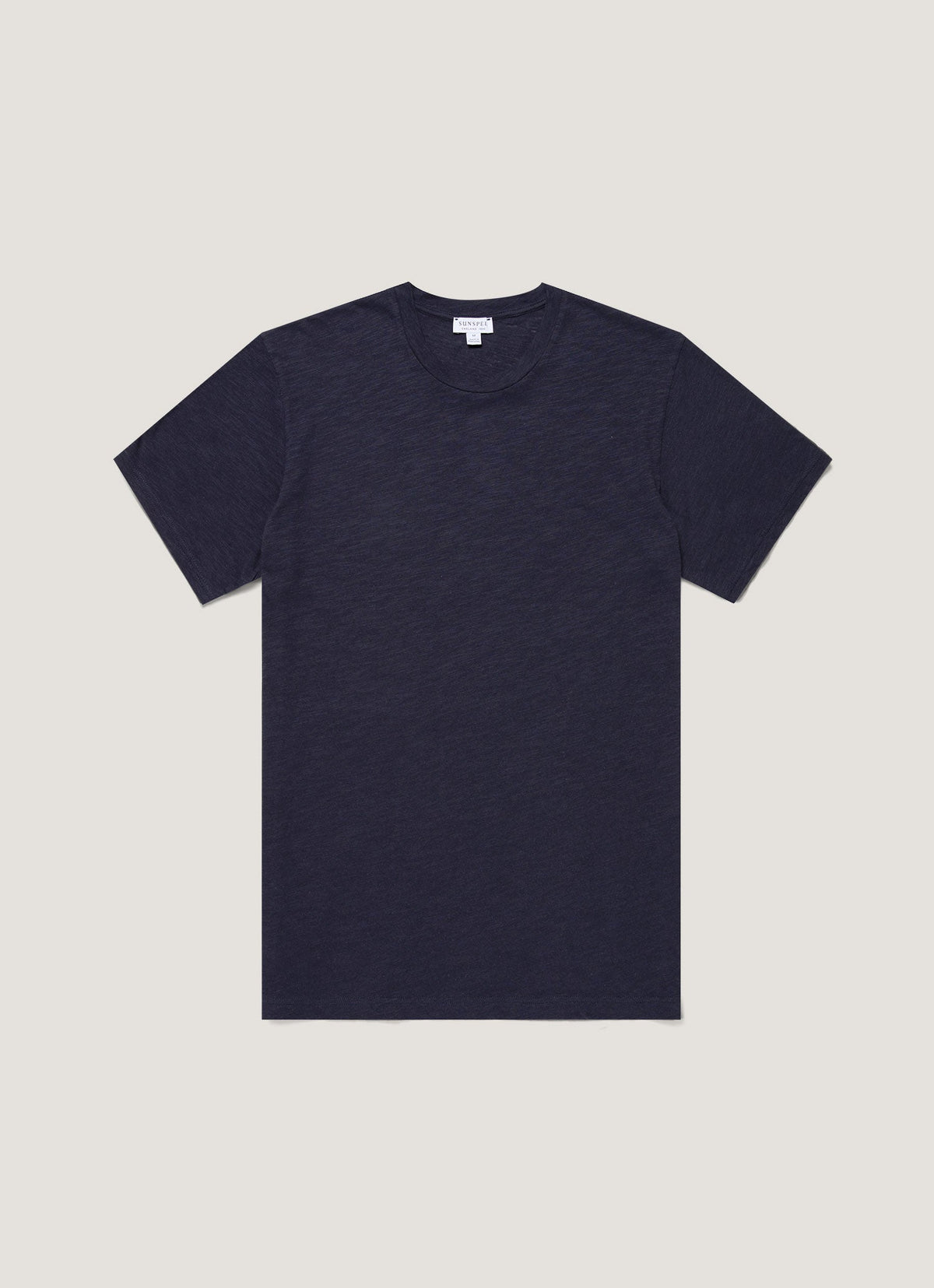 T-shirt Homme en Coton et Lin Bleu Marine