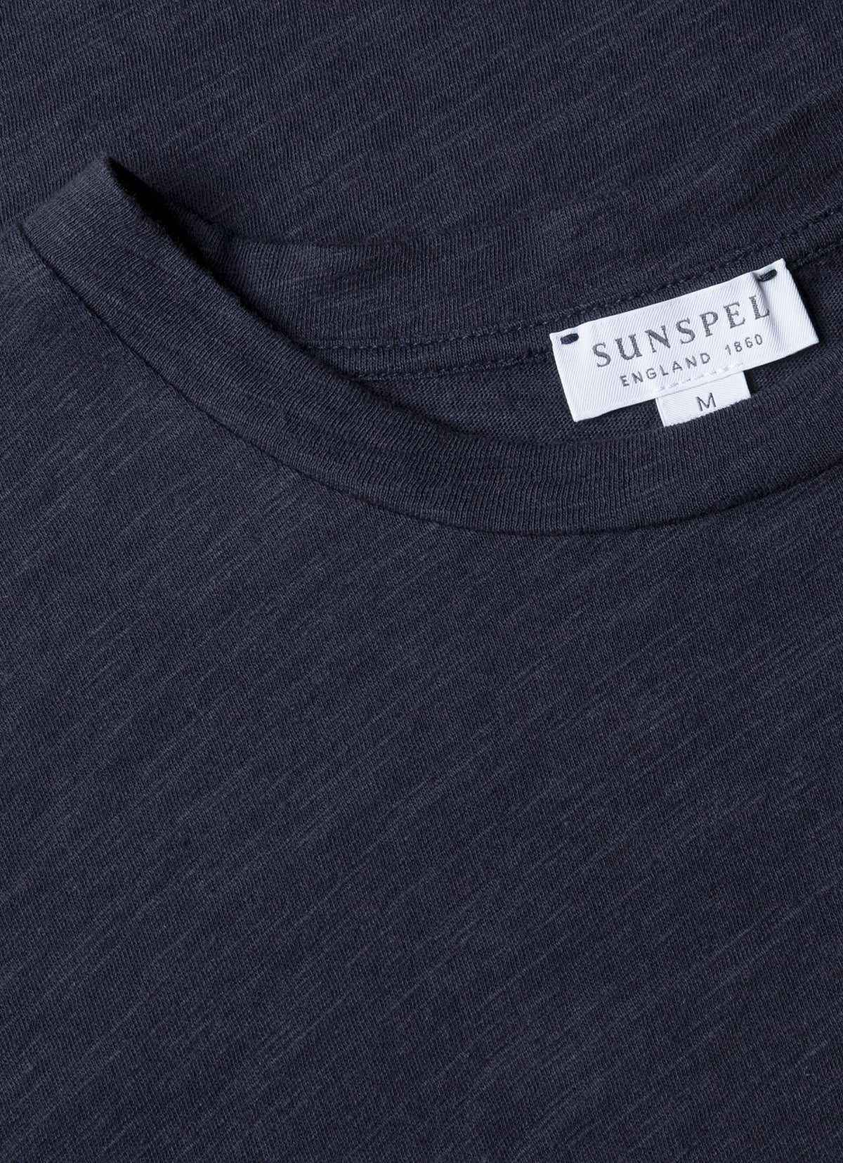 T-shirt Homme en Coton et Lin Bleu Marine