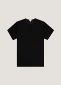 T-shirt noir en coton cellulaire pour homme
