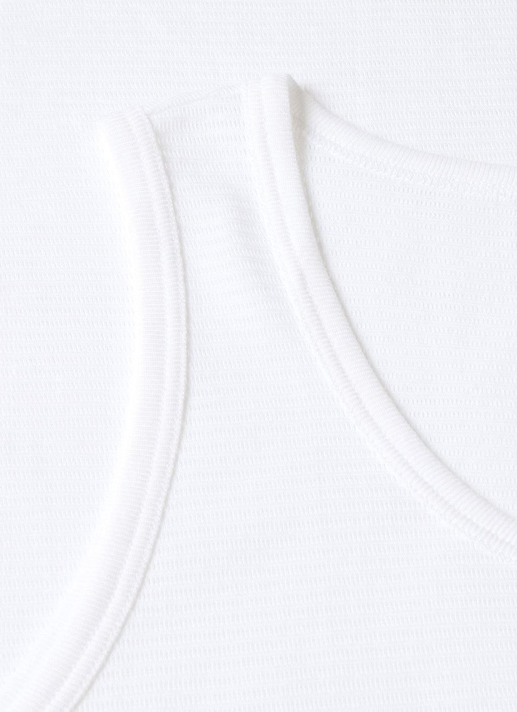 Débardeur pour homme en coton cellulaire blanc