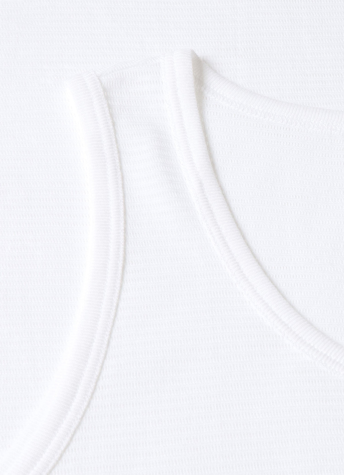 Débardeur pour homme en coton cellulaire blanc