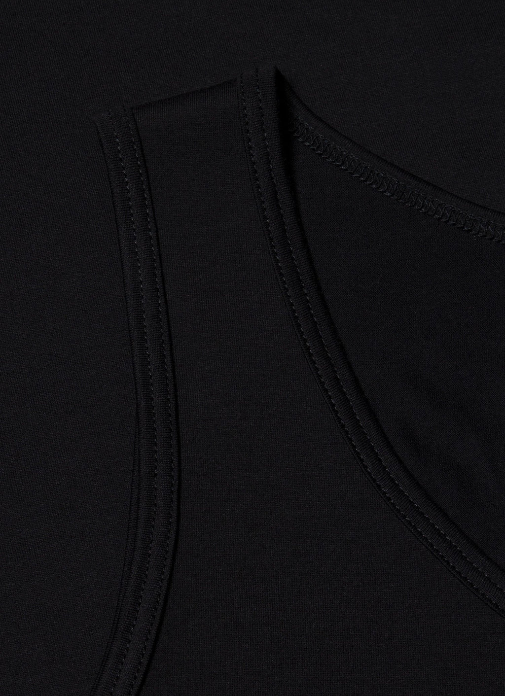 Gilet de corps homme en coton superfin noir