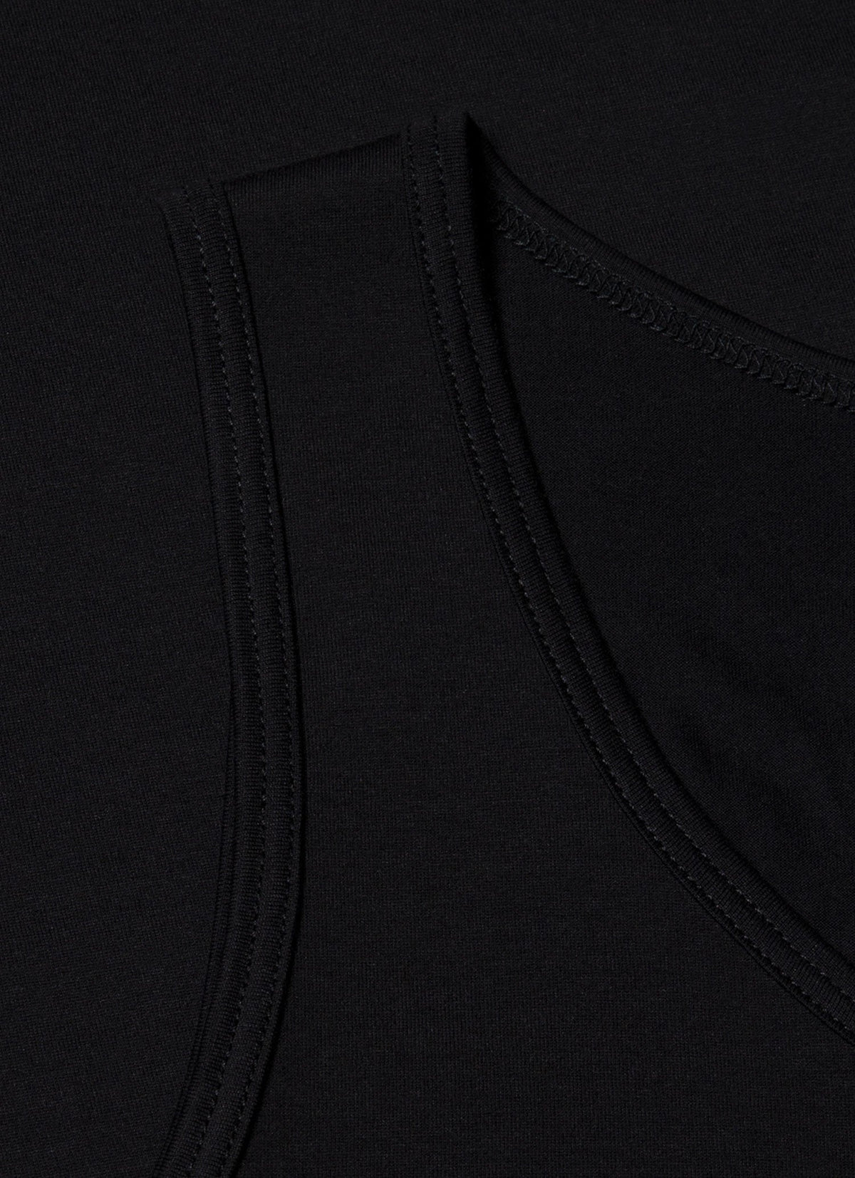 Gilet de corps homme en coton superfin noir