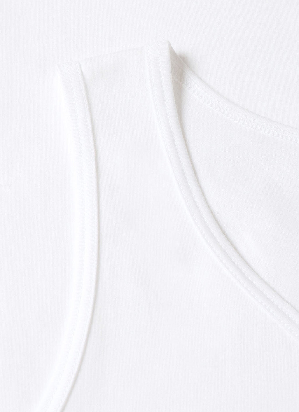 Débardeur Homme en Coton Superfin Blanc